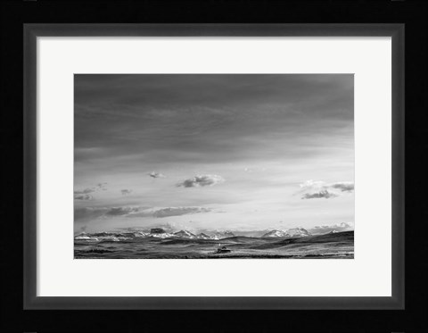 Framed Mountain Cabin I Print