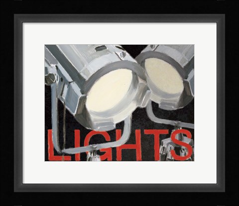 Framed Lights Camera Action I Print