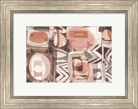 Framed Graphic Abstract III Blush Print