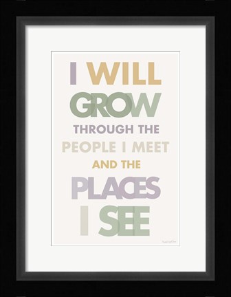 Framed I Will Grow II Pastel Print