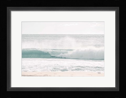 Framed Curling Blue Print