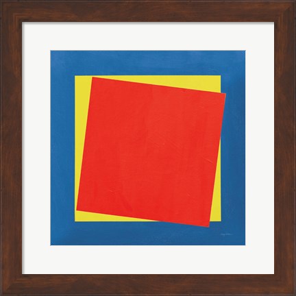 Framed Geo Core Bright Primary Print