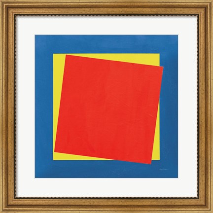 Framed Geo Core Bright Primary Print