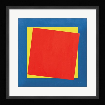 Framed Geo Core Bright Primary Print