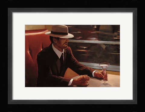 Framed Dry Martini Dining Car Print