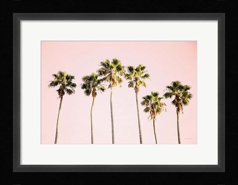 Framed Summer V Pink Print