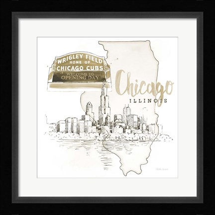 Framed US Cities II Print