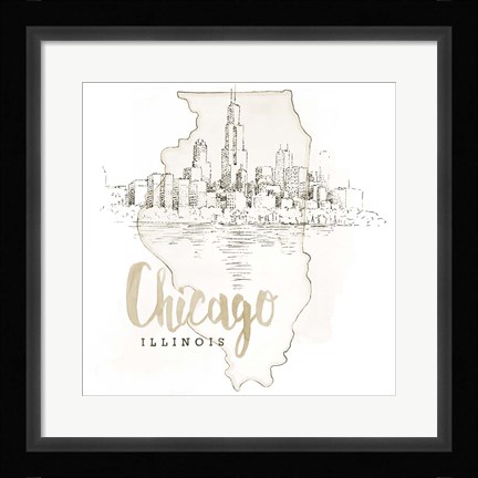 Framed US Cities VI Print