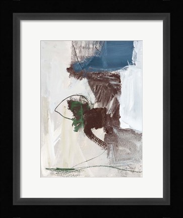 Framed Dark Abstract I Print