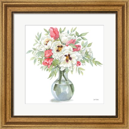 Framed Showy Blooms Print
