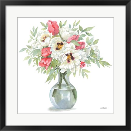 Framed Showy Blooms Print