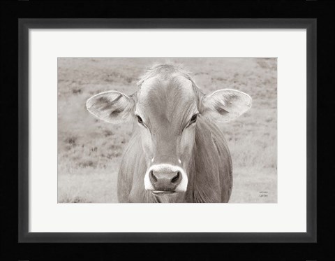 Framed Dairy Barn Neutral Print