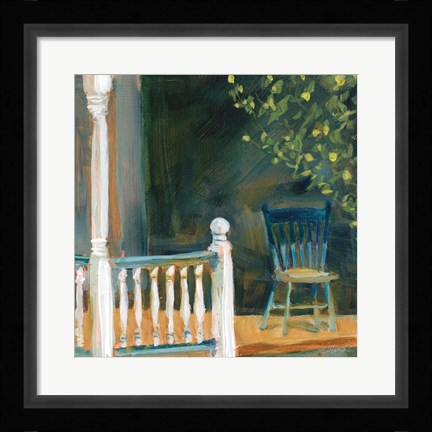 Framed Porch Shadows Print
