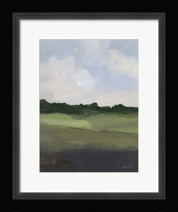Framed Green Hillside Print