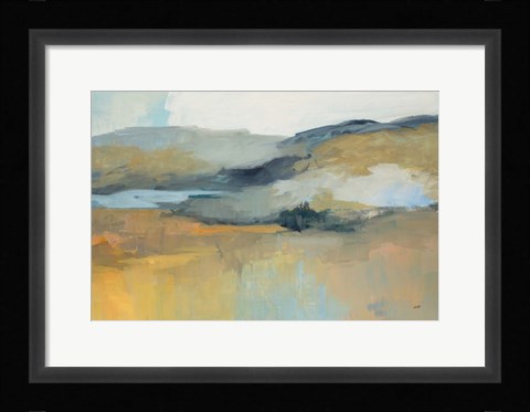 Framed Folded Hills Print