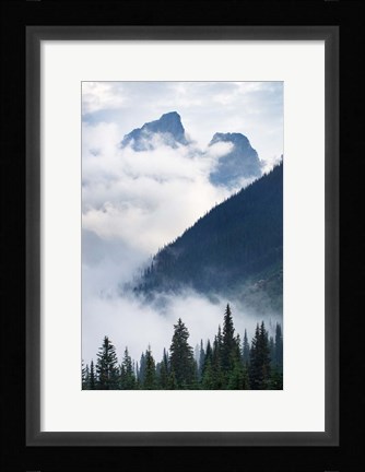 Framed Mountain Fog Print