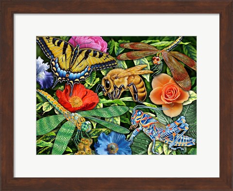 Framed Insects Print