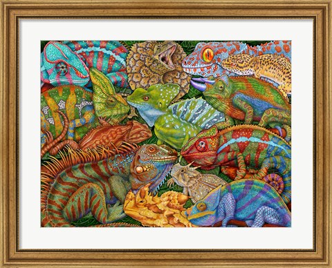 Framed Reptiles Print