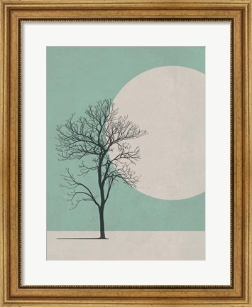 Framed Lonely Tree Print