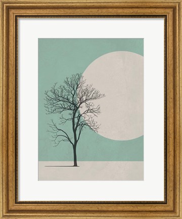 Framed Lonely Tree Print