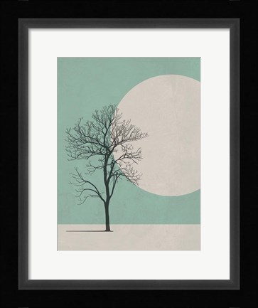 Framed Lonely Tree Print