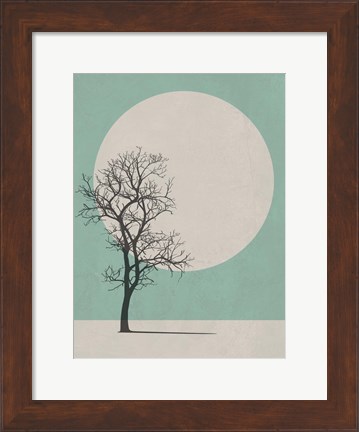 Framed Lonely Tree I Print