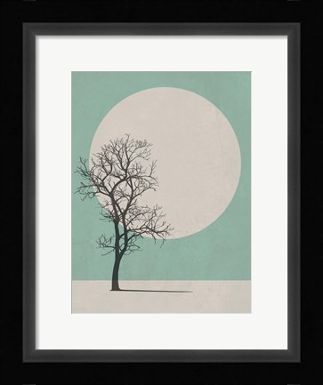 Framed Lonely Tree I Print