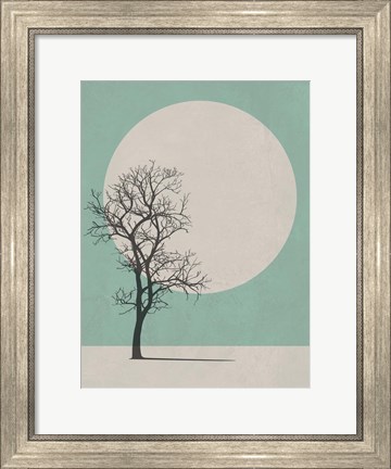 Framed Lonely Tree I Print