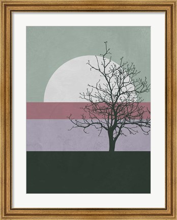 Framed Evening Tree Print