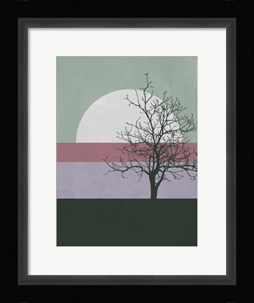 Framed Evening Tree Print