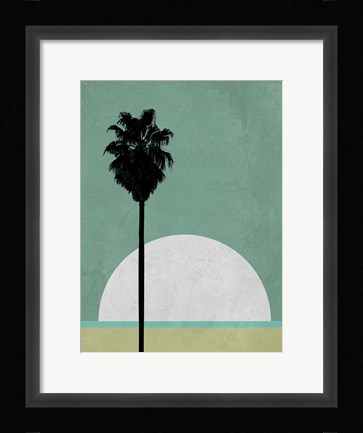 Framed Beach Palm Tree Print