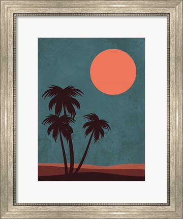 Framed Desert Palm Trees Print