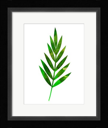 Framed Tropical Leaf I Print