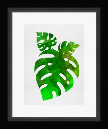Framed Monstera Leafs Print