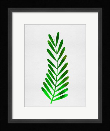 Framed Tropical Leaf II Print