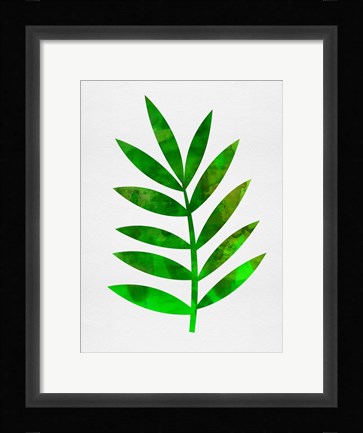 Framed Tropical Leaf III Print