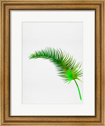 Framed Lonely Tropical Leaf Print