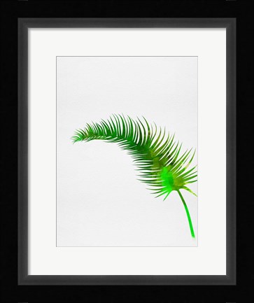 Framed Lonely Tropical Leaf Print