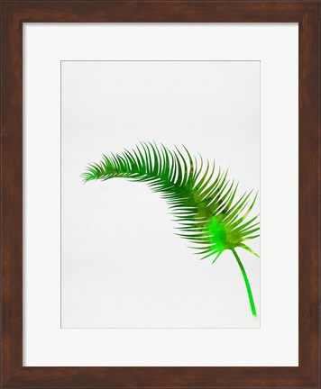 Framed Lonely Tropical Leaf Print