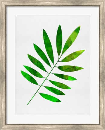 Framed Lonely Leaf Print