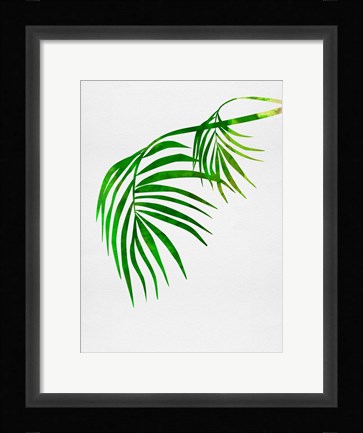 Framed Palm Tree Leaves Print
