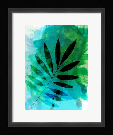 Framed Tropical Leaf Watercolor Print
