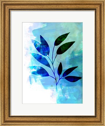 Framed Tropical Leaf Watercolor II Print