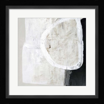 Framed White Stone Print