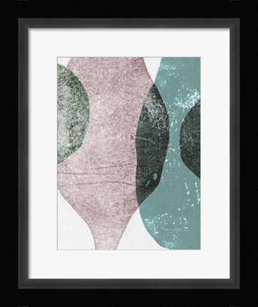 Framed Vases 2 Teal Print