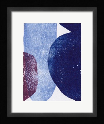 Framed Vases 4 Blue Print