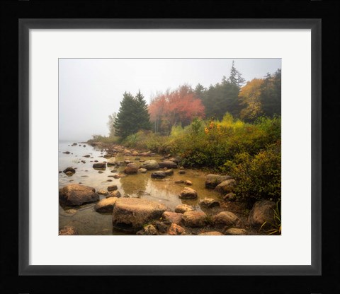 Framed Misty Maine Print