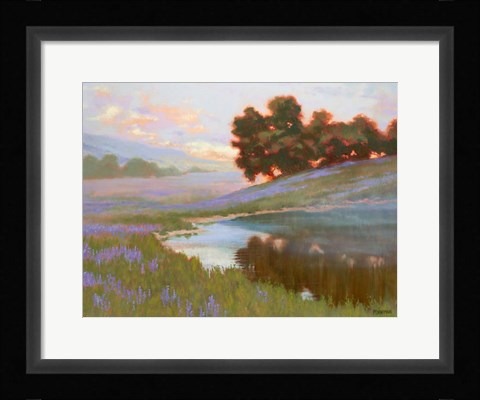 Framed Pastel Lupin Print