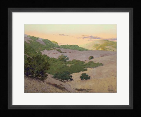 Framed San Juan Bautista Hills Print