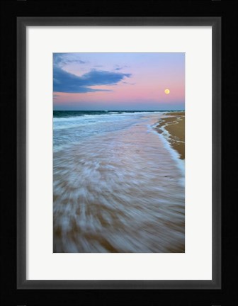Framed Cape Cod Moonset Print